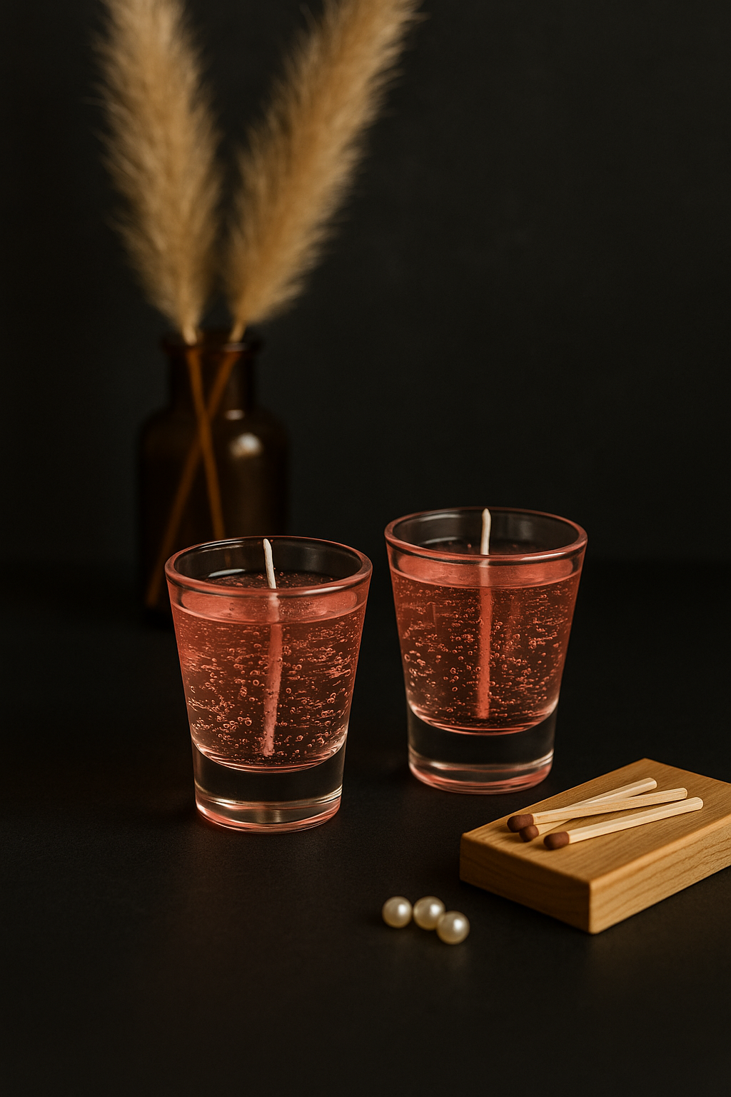 SOE Blush Berry- Gel Glass Candles (set of 2)