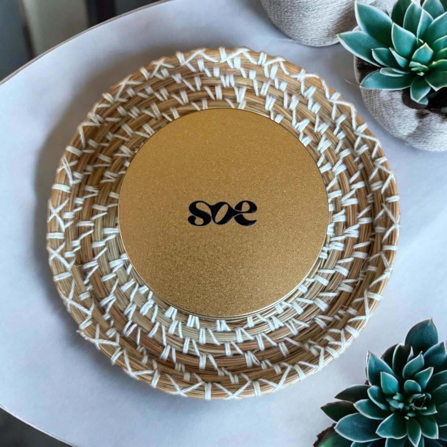 SOE Tindle Tin Soy Wax Candle (Fragrance: COCONUT VANILLA )